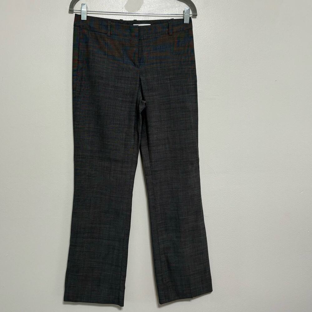 BOSS by Hugo Boss Gray Micro Check Wool Dress Pants Size 2